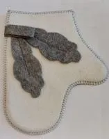 рукавица для сауны дубовая, белая, жар-банька